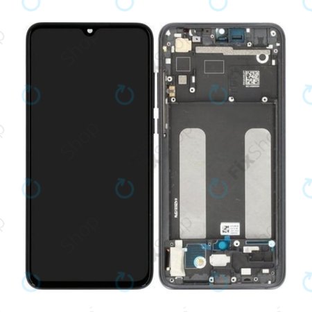 Xiaomi Mi 9 Lite - LCD Kijelző + Érintőüveg + Keret (Onyx Grey) - 560610118033, 5600030F3B00 Genuine Service Pack