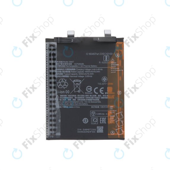 Akkumulátor Xiaomi 13T 2306EPN60G, Redmi Note 13 Pro 4G 23117RA68G 2312FPCA6G, 5000mAh, BM5T, Genuine Service Pack