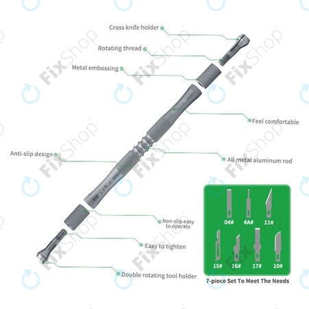 Relife RL-101B - Alaplapi CPU Ragasztó Eltávolító Késkészlet 8in1
