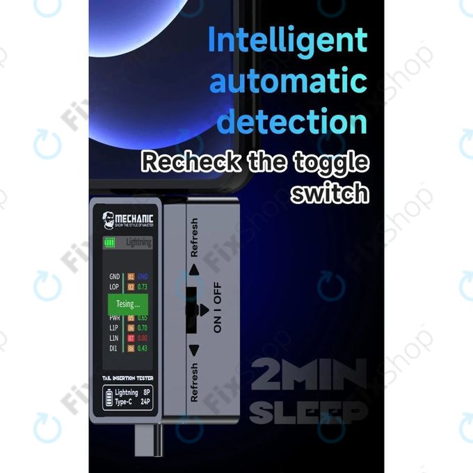 Mechanic T-824 - Töltőport tesztelő