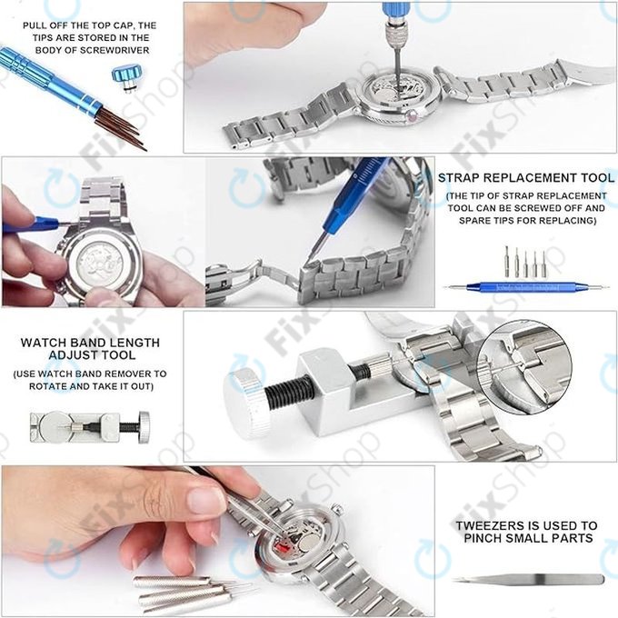 Órajavító szerszámkészlet - 185db