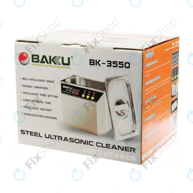 Baku BK-3550 - Ultrahangos Tisztító (Rozsdamentes Acél) - 0.5L