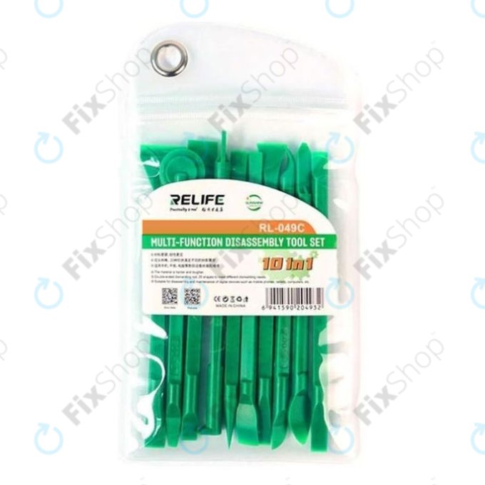 Relife RL-049C - Kétoldalas Szétszerelő Szerszámkészlet 10in1 (Zöld)