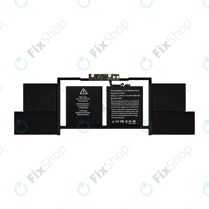 Apple MacBook Pro 15" A1707 (Late 2016 - Mid 2017) - Akkumulátor A1820 6680mAh FixPremium