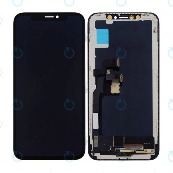 Kijelző In-Cell iPhone X, Érintőüveg kerettel, FixPremium
