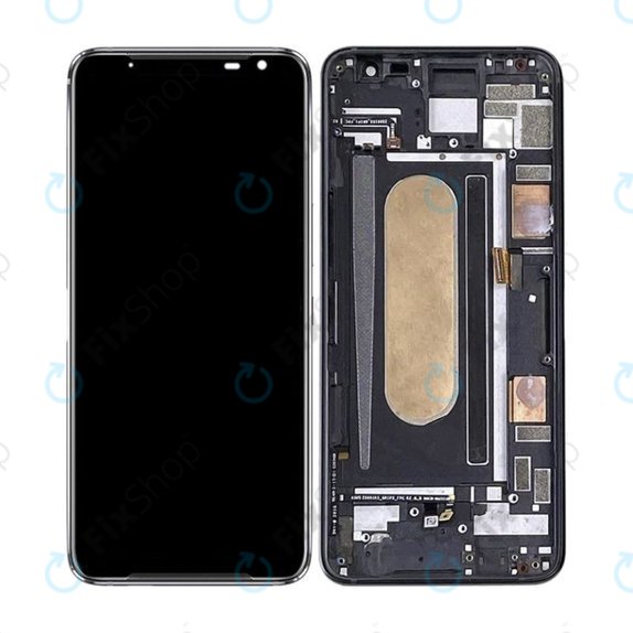 Asus ROG Phone 3 ZS661KS - LCD Kijelző + Érintőüveg + Keret (Black Glare) OLED