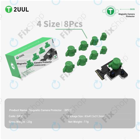 Mágneses kameravédő telefonjavításhoz, 2UUL DA35, 8db/csomag