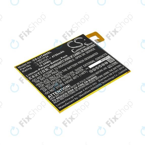 Akkumulátor Lenovo Tab4 8, 4750mAh, Li-Pol, 3.85V, L16D1P34, HQ