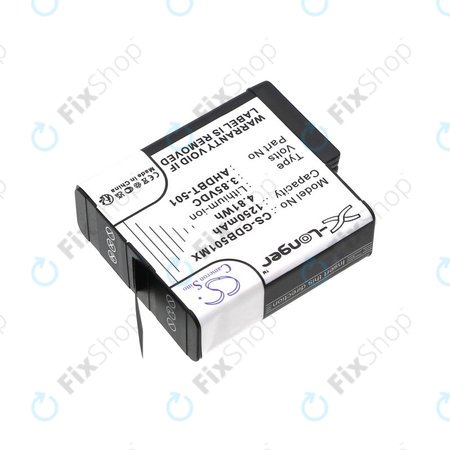 Akkumulátor Gopro Hero 8, Hero 6, 1250mAh, Li-Ion, 3.85V, AHDBT-501, HQ