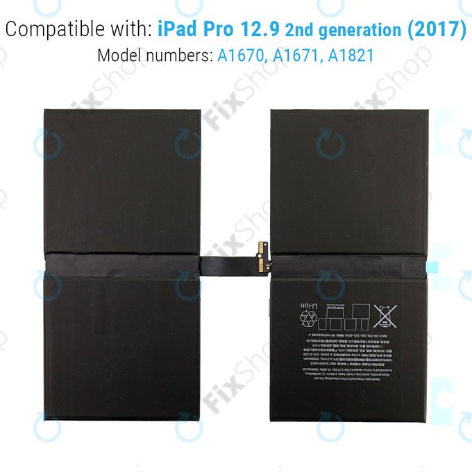 Apple iPad Pro 12.9 (2nd Gen 2017) - Akkumulátor 10891mAh