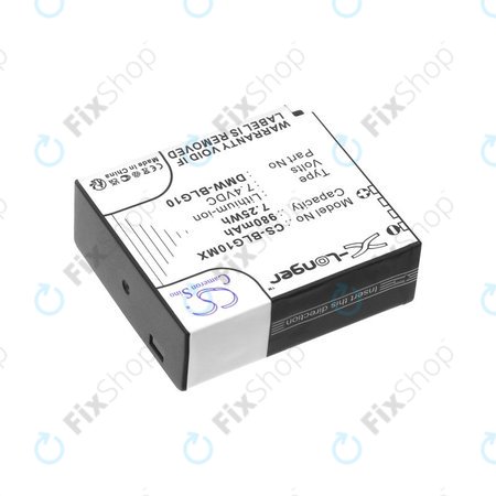 Akkumulátor Leica D-Lux Type 109, Panasonic Lumix DMC-GF3, GX7, LX100, 980mAh, Li-Ion, 7.4V, DMW-BLG10, HQ