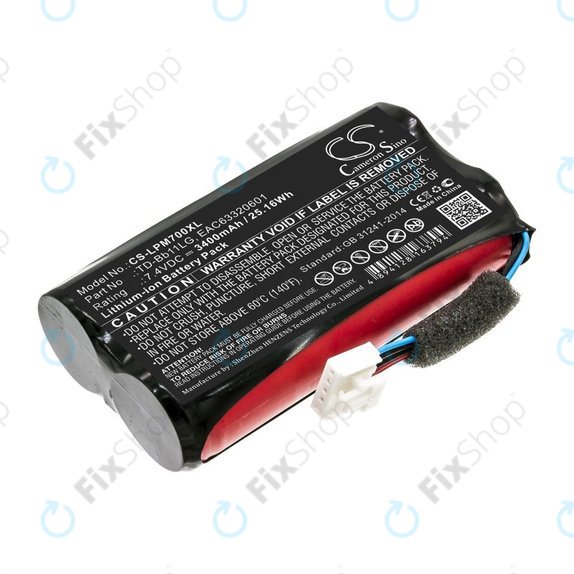 Akkumulátor LG Music Flow P7, Xboom Go PK7, 3400mAh, Li-Ion, 7.4V, TD-Bb11LG, HQ
