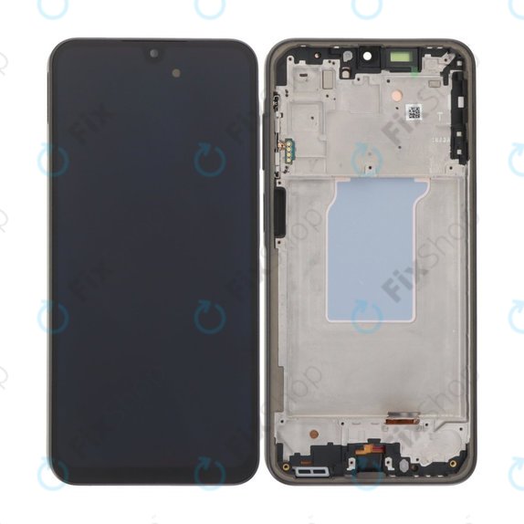 Samsung Galaxy A26 A266E - LCD Kijelző + Érintőüveg + Keret (Black) OLED