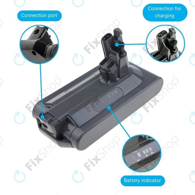 Dyson V10 - Akkumulátor 969352-02, SV12, 206340 Li-Ion 25.2V 3000mAh HQ