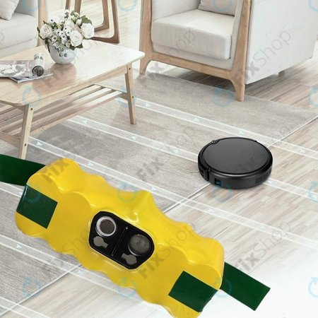 iRobot Roomba 500, 600, 700, 800, 900-series, R3, Scooba 450, Vileda 137173 - Akkumulátor 11702, GD-Roomba-500, VAC-500NMH-33 Ni-MH 14.4V 3300mAh
