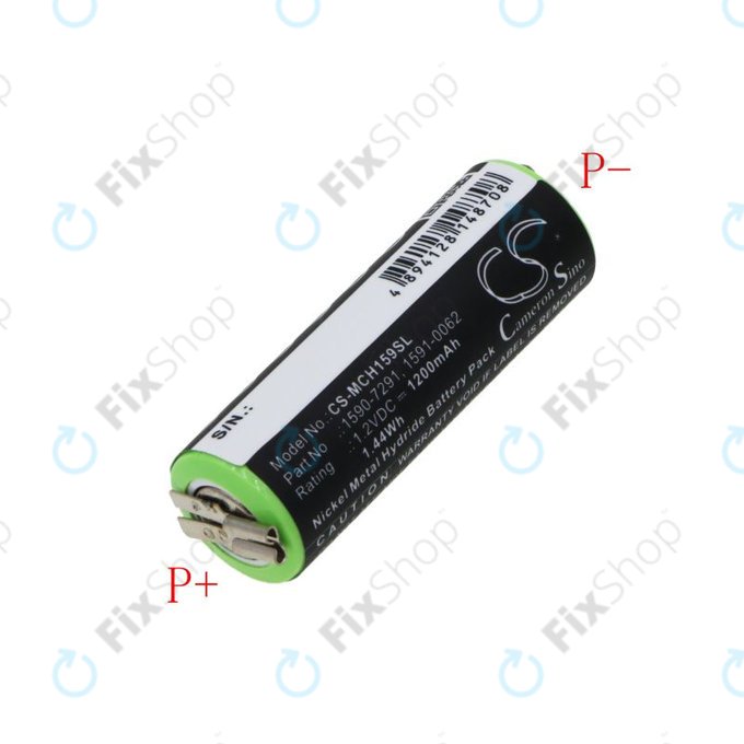 Akkumulátor Moser Chromini 1591, Ermila Bella 1590, 1200mAh, Ni-MH, 1.2V, 1590-7291, HQ