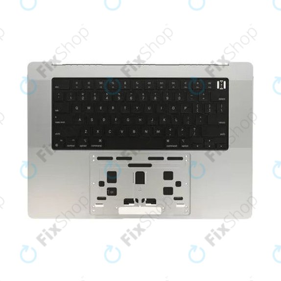 Felső billentyűzetkeret MacBook Pro 16" A2780 (2023), US billentyűzettel és akkumulátorral, Silver, 661-32190, Genuine Apple