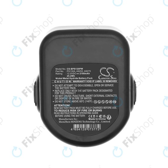 Akkumulátor Black & Decker Cd1202, 2100mAh, Ni-MH, 12V, PS130A, HQ