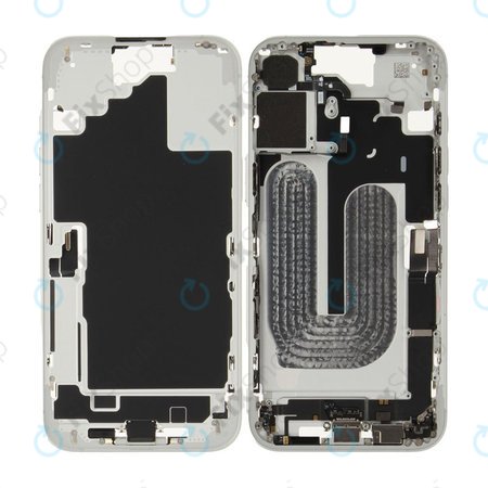 Középső keret akkumulátorral | iPhone 16 Plus | White | ZD076-00685 | Genuine Apple