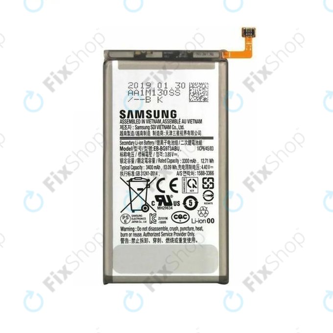 Samsung Galaxy S10 G973F - Akkumulátor EB-BG973ABU 3400mAh - GH82-18826A Genuine Service Pack