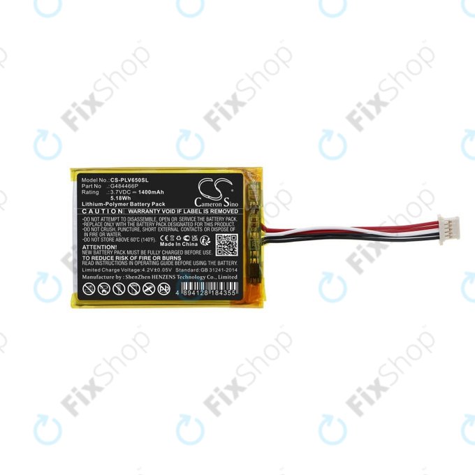 Akkumulátor Polar V650, 1400mAh, Li-Pol, 3.7V, G484466P, HQ
