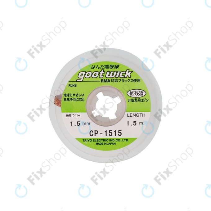 Goot CP-1515 - Conventional Desoldering Wicks - 1.5mm