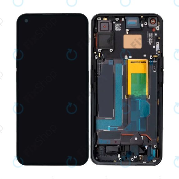 Nothing Phone (1) - LCD Kijelző + Érintőüveg + Keret (Black) OLED
