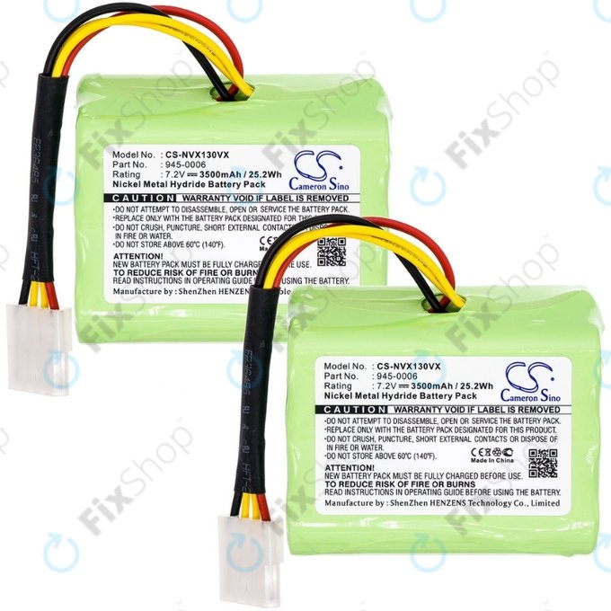 Vorwerk Kobold VX100 - Akkumulátorcsomag 945-0006 Ni-MH 7.2V 3500mAh HQ