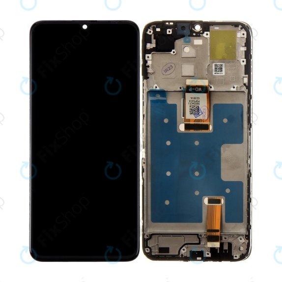Honor X6a - LCD Kijelző + Érintőüveg + Keret (Midnight Black) TFT
