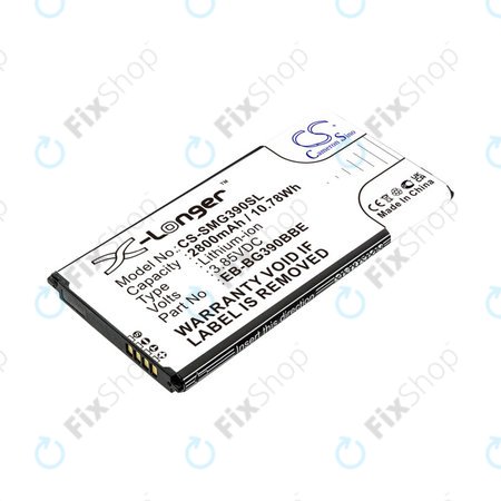 Akkumulátor Samsung Galaxy Xcover 4, 4S, 2800mAh, Li-Ion, 3.85V, EB-BG390BBE, HQ