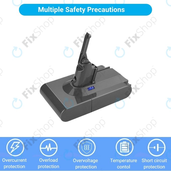 Dyson V8 - Akkumulátor 215681, PM8-US-HFB1497A Li-Ion 21.6V 3000mAh