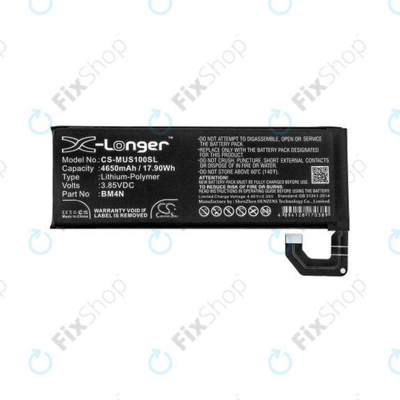Xiaomi Mi 10 M2001J2G - Akkumulátor BM4N 4650mAh HQ