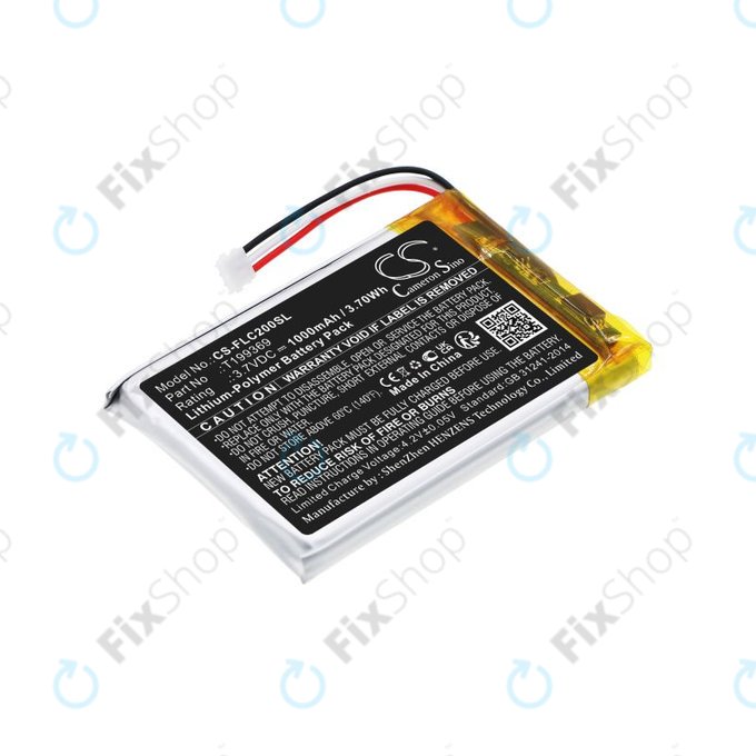 Akkumulátor FLIR C2, C3, 1000mAh, Li-Pol, 3.7V, T199369, HQ