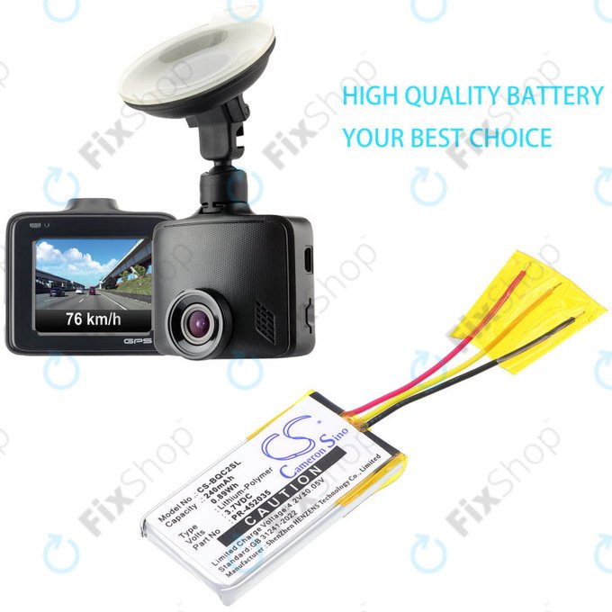 Akkumulátor Bose QC20, 240mAh, Li-Pol, 3.7V, PR-452035, HQ