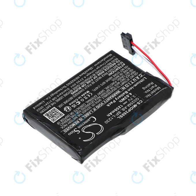 Akkumulátor Mitac Mio P350, P550, 1250mAh, Li-Ion, 3.7V, BL-LP1230, HQ