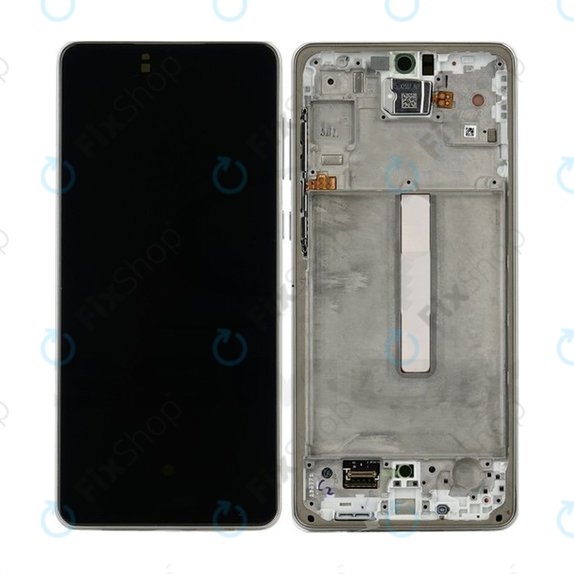 Samsung Galaxy A73 A736 - LCD Kijelző + Érintőüveg + Keret (White) OLED