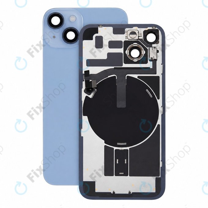 Hátsó ház üveg iPhone 14 készülékhez, Blue, Pulled A