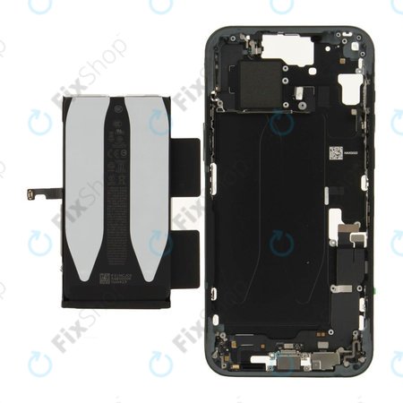 Középső keret akkumulátorral | iPhone 15 Plus | Black | ZD076-00674 | Genuine Apple