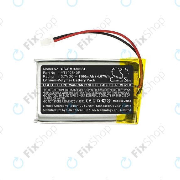 Akkumulátor Sena 30K, Sena 50S, SP46, 1100mAh, Li-Pol, 3.7V, YT102540P, HQ