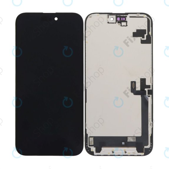Kijelző In-Cell HD+ iPhone 16 Plus, Érintőüveg kerettel