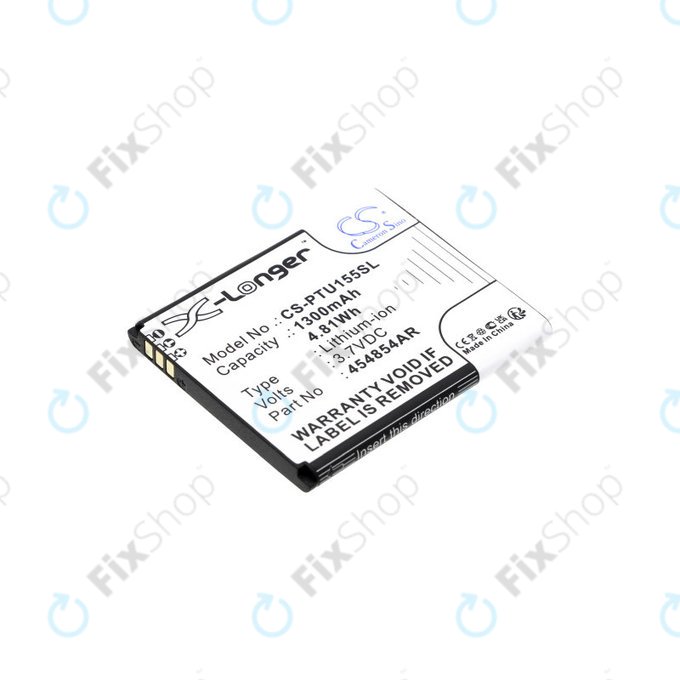 Akkumulátor Panasonic Kx-Tu150, Kx-Tu150exr, 1300mAh, Li-Ion, 3.7V, 454854AR, HQ