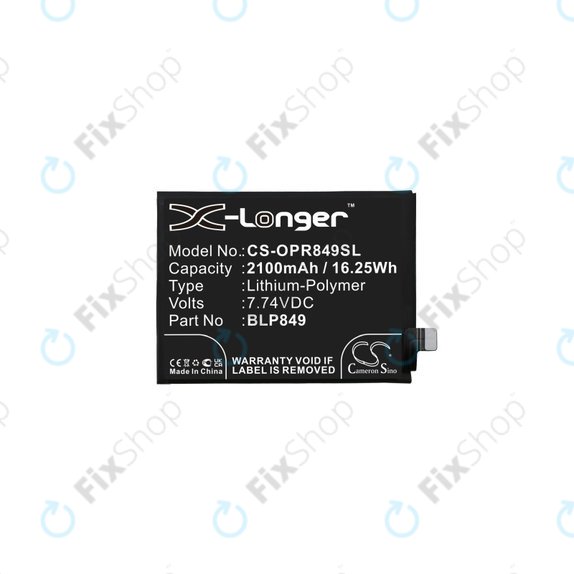 Realme GT 5G RMX2202, GT Neo RMX3031 - Akkumulátor BLP849 2100mAh HQ
