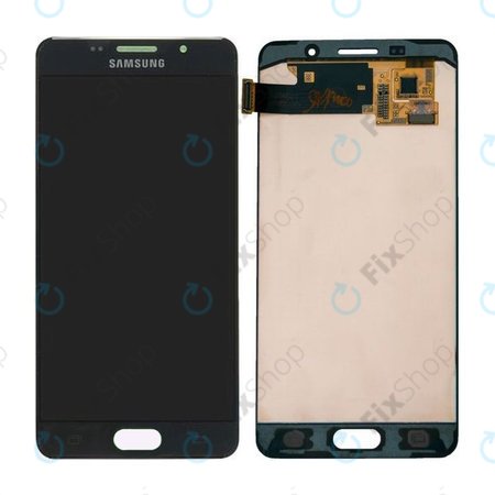 Samsung Galaxy A5 A510F (2016) - LCD Kijelző + Érintőüveg (Black) - GH97-18250B Genuine Service Pack