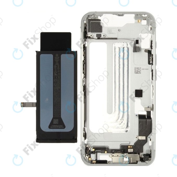 Középső keret akkumulátorral | iPhone 16e | White | ZD076-00698 | Genuine Apple
