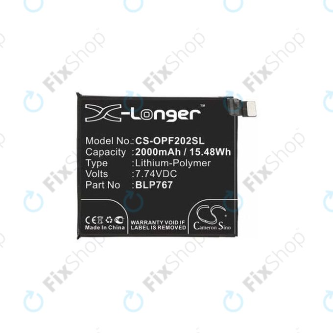 Oppo Find X2 Pro - Akkumulátor BLP767 2000mAh HQ