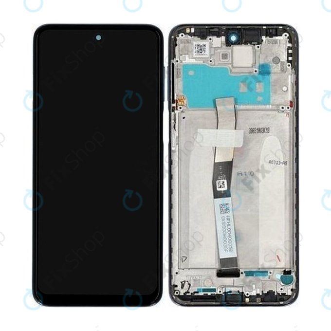 Xiaomi Redmi Note 9 Pro - LCD Kijelző + Érintőüveg + Keret (Glacier White) - 560002J6B200 Genuine Service Pack