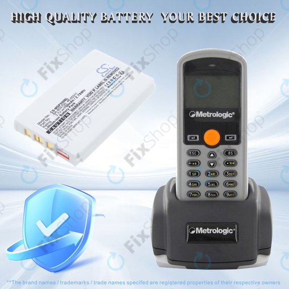 Akkumulátor Cipherlab 8300-L, Metrologic MK5502, 750mAh, Li-Ion, 3.7V, BA-80S700, HQ
