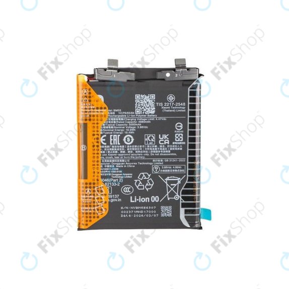 Akkumulátor Xiaomi 13T Pro, 5000mAh, BM5S, 1330103000035B, Genuine Service Pack