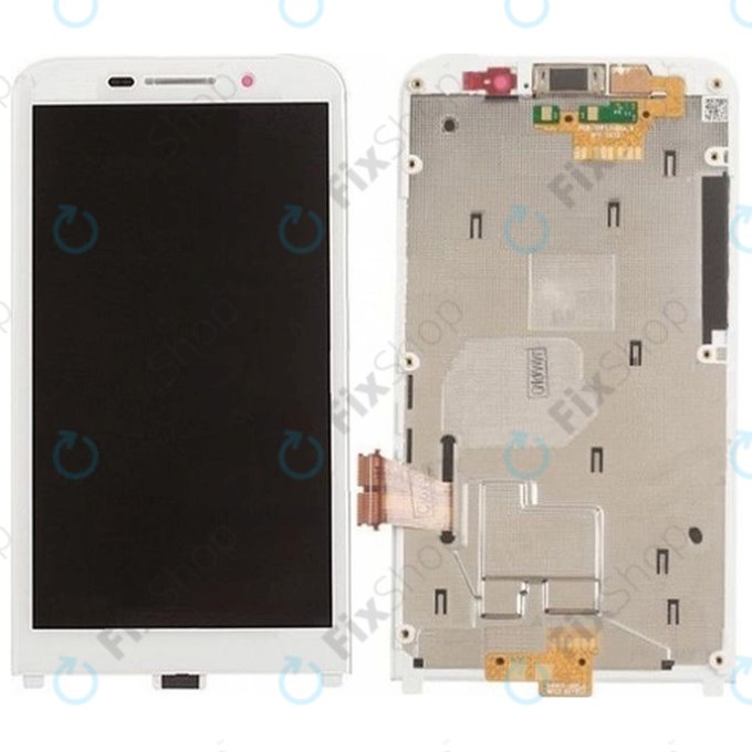 Blackberry Z30 - LCD Kijelző + Érintőüveg + Keret (White) TFT