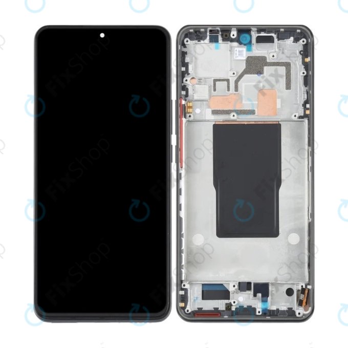 Xiaomi 12T 220712AG - LCD Kijelző + Érintőüveg + Keret (Black) OLED